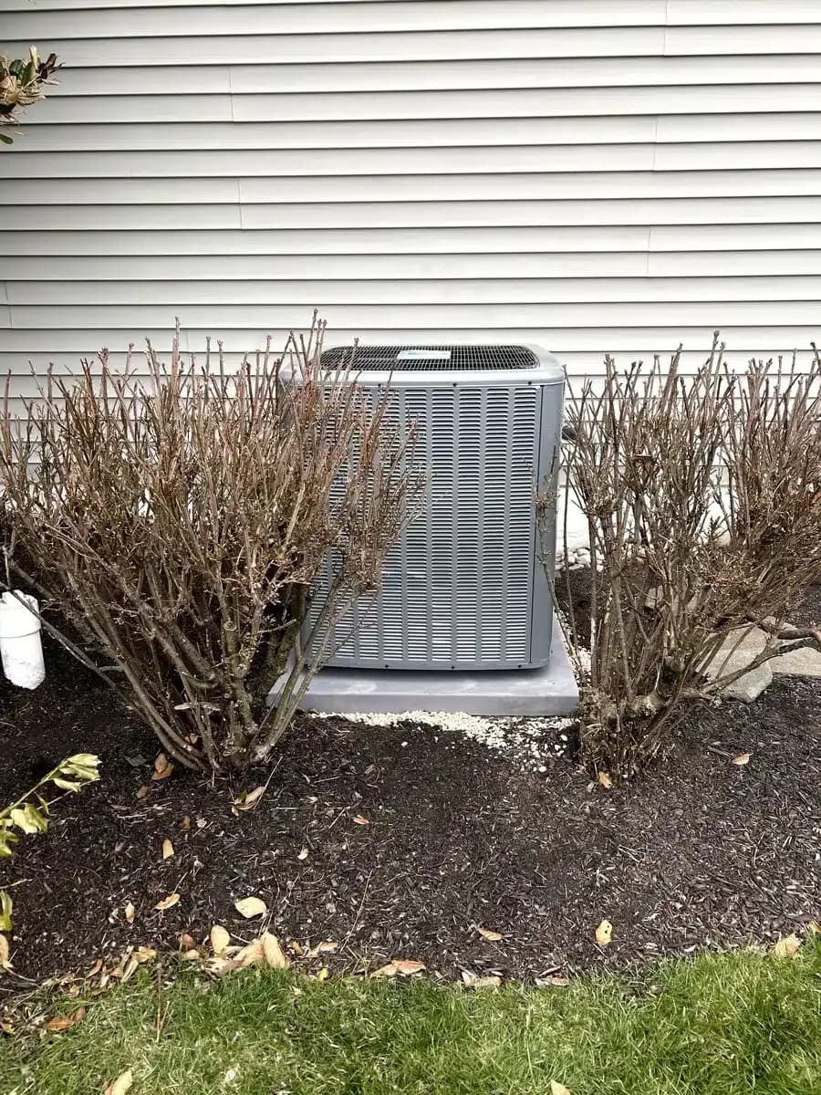 Outside air conditioning unit in New Egypt, NJ